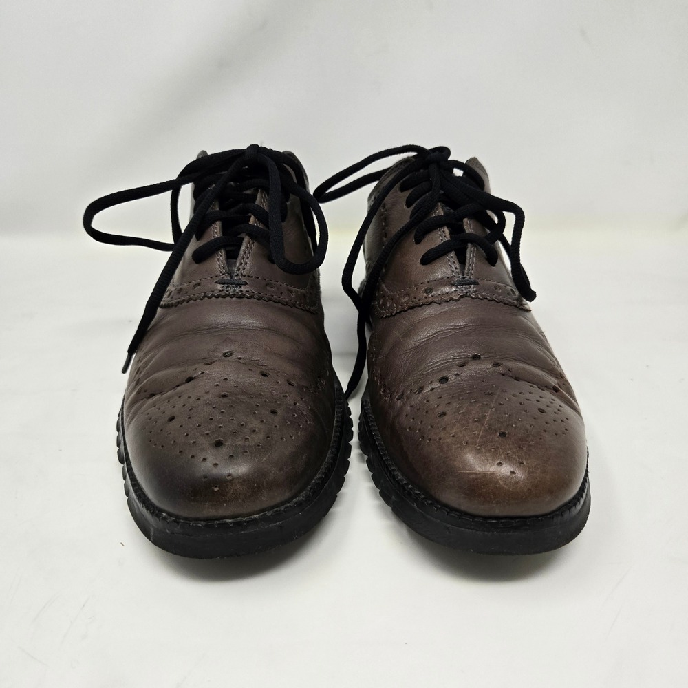 Cole Haan Zerogrand Mens Brown Leather Wingtip Oxford Shoes C30720 Size 9.5 M‎ - Picture 7 of 10